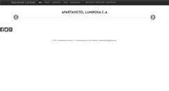 Desktop Screenshot of apartahotellumirosa.com
