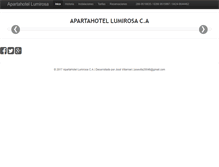 Tablet Screenshot of apartahotellumirosa.com